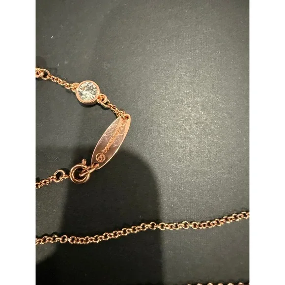 Rose Gold Tone Crystal Jewelry Set – Necklace, Bracelet & Earrings - Picture 5 of 5